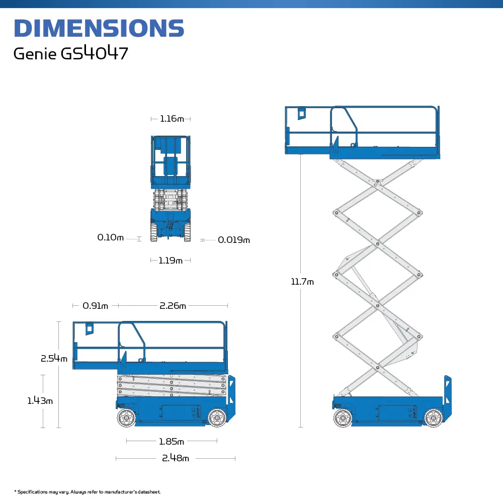 Genie GS4047 - Scissor Lift - Hire Safe Solutions