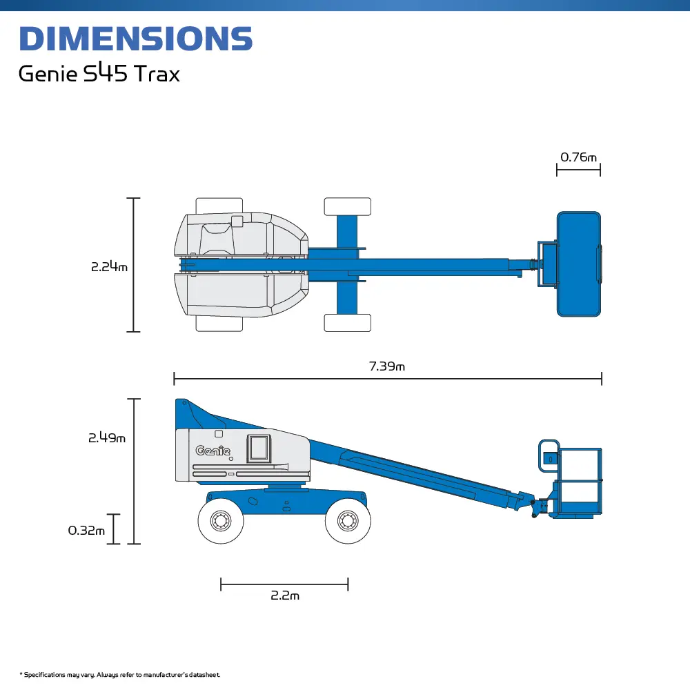 Genie S45 Trax - Extreme Terrain Vehicle - Hire Safe Solutions