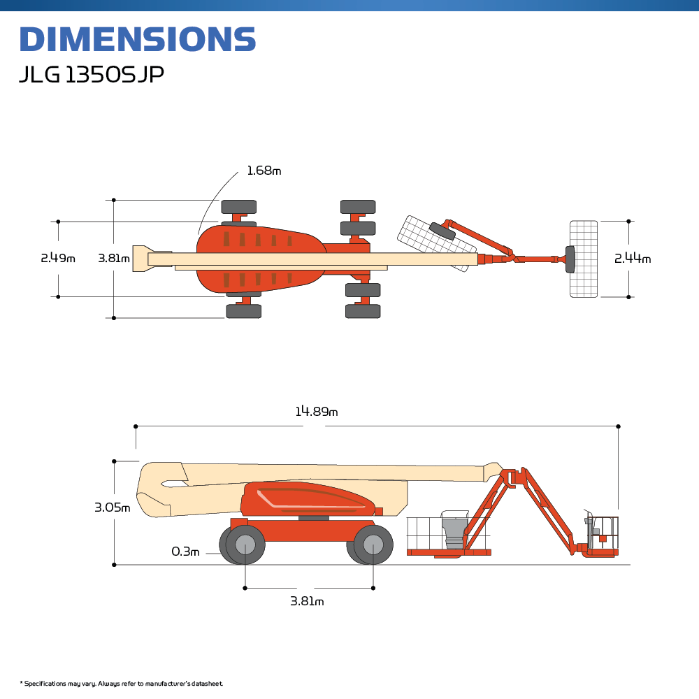 JLG 1350SJP - Super MEWP - Hire Safe Solutions