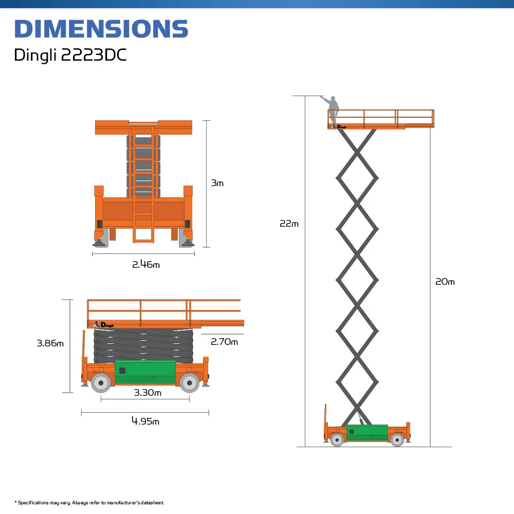 Dingli JCPT 2223 DC - Super MEWP - Hire Safe Solutions